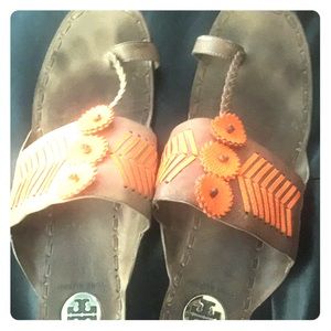 Tory Burch slip on sandals. Nordstroms exclusive.